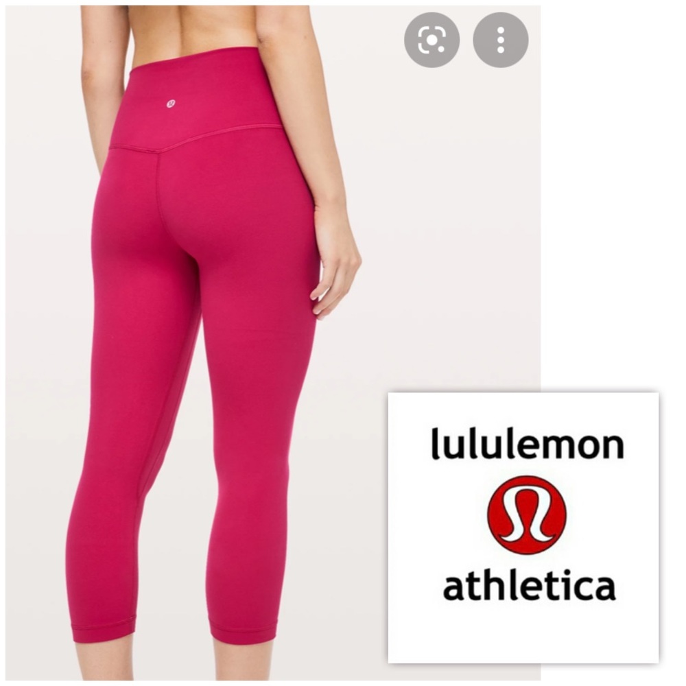 SOLD - Lululemon women’s Align Crop 17 Capri yoga exercise pants size 8